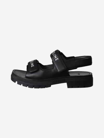 Black strappy sandals - size EU 41 Flat Sandals Celine 
