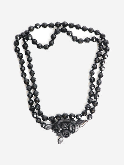 Black beaded long necklace Necklaces Bottega Veneta