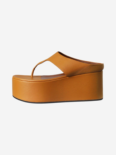 Orange platform thong sandals - size EU 37 Flat Sandals Simon Miller 