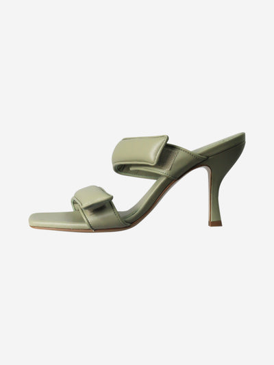 Sage green padded velcro-strap heels - size EU 37.5 Heels Gia x Pernille Teisbaek 