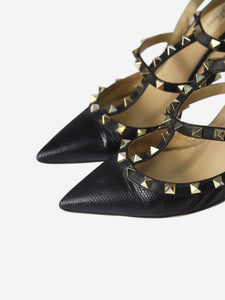 Valentino Black rockstud heels - size EU 39
