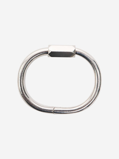 Silver carabiner bangle Bracelets Celine