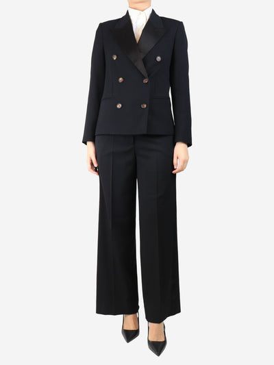 Black double breasted fitted blazer - size UK 8 Coats & Jackets Brunello Cucinelli