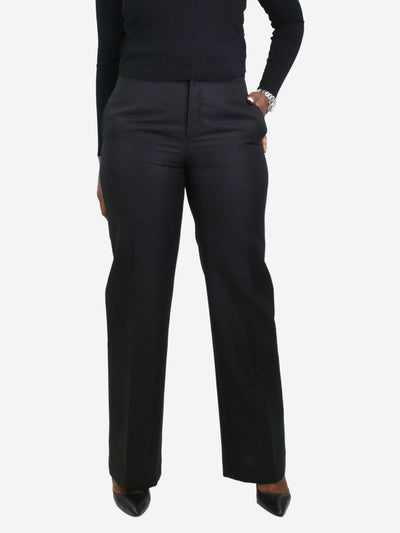 Black straight-leg trousers - size UK 12 Trousers Christian Dior 