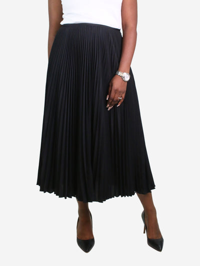 Black pleated midi skirt - size UK 14 Skirts Joseph 