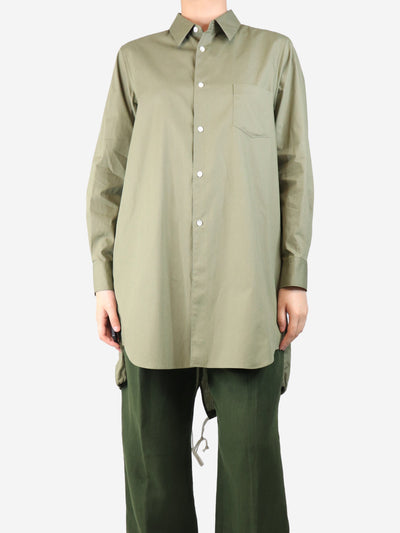 Olive green cotton shirt parka - size M Tops Comme Des Garçons