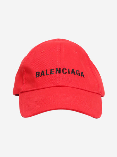 Red logo baseball cap Hats Balenciaga