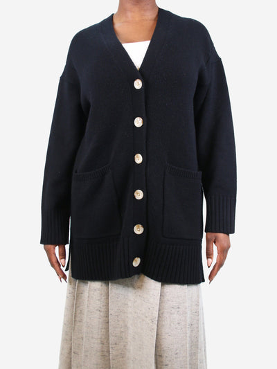 Black pocket cardigan - size L Knitwear Loulou Studio 