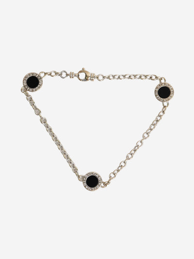 Silver Elements Onyx braclet in 18k white gold Bracelets Bvlgari