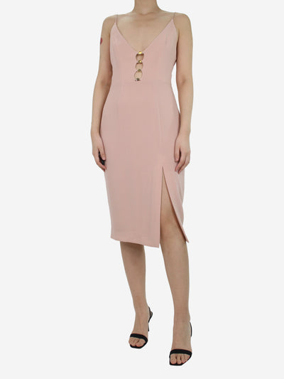Pink crepe link midi dress - Brand size 2 Dresses Zimmermann 