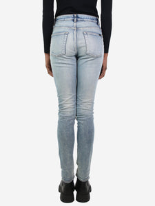 Saint Laurent Blue washed slim-leg jeans - size W27