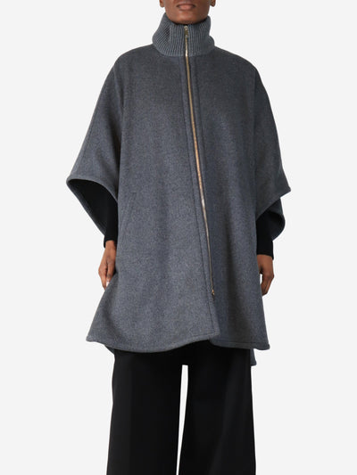 Grey wool cape - size UK 6 Coats & Jackets Stella McCartney