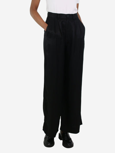 Black wide-leg trousers - size UK 6 Trousers Anine Bing 
