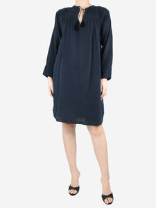 Isabel Marant Etoile Black tonal embroidered dress - size UK 8