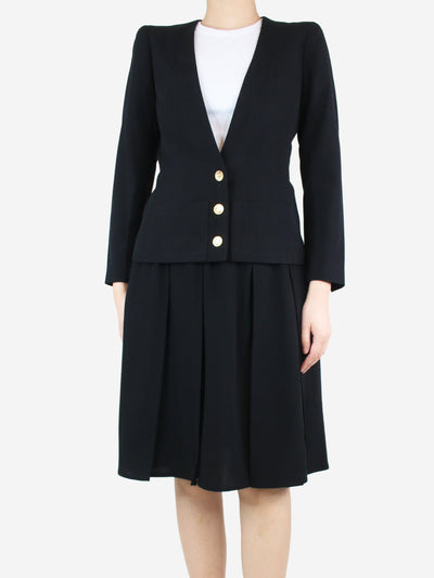 Black wool jacket - size UK 10 Coats & Jackets Chanel 