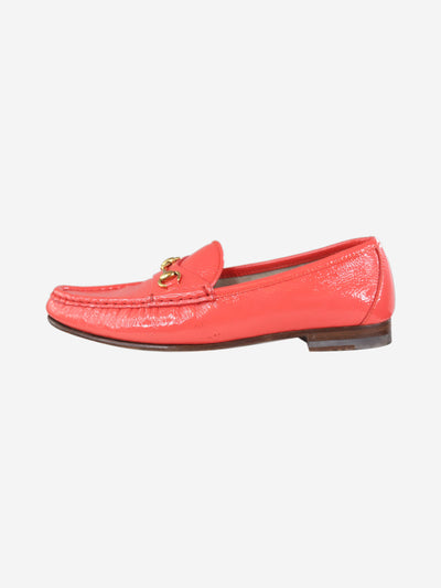 Coral Princetown patent leather loafers - size EU 36.5 Flat Shoes Gucci 