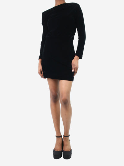 Black off-shoulder velvet mini dress - size US 0 Dresses Theory 