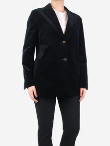 Margaret Howell Black velvet blazer - size UK 10