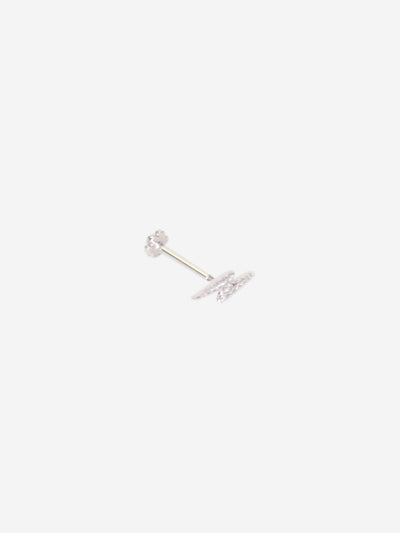 Silver bolt stud earring Jewellery Maria Tash 