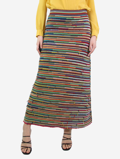 Multicoloured wool and cashmere-blend midi skirt - size S Skirts Chloe 