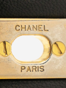 Chanel Black medium lambskin vintage 1986 Classic Double Flap