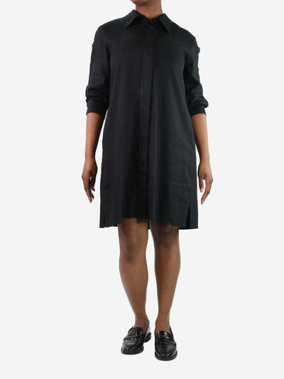 Black shirt dress - size UK 14 Dresses Margaret Howell 