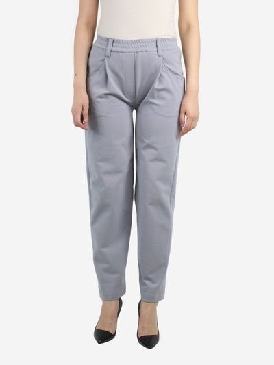 Grey elasticated waist joggers - size UK 8 Trousers Brunello Cucinelli 