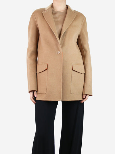 Beige wool-blend jacket - size UK 14 Coats & Jackets Joseph 