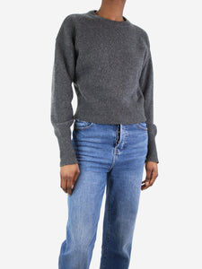 Theory Dark grey cashmere crewneck jumper - size UK 4