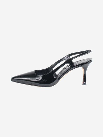 Black slingback heels with pointed toe - size EU 36