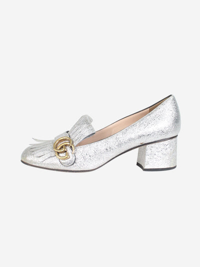 Silver Marmont GG fringed pumps - size EU 39