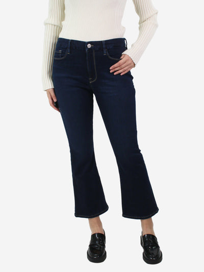 Blue indigo contrast stitch stretch bootcut jeans - size W32 Trousers Frame 