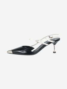 Prada Black leather slingback heels - size EU 39