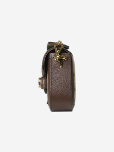 Gucci Brown Monogram Horsebit 1955 mini bag