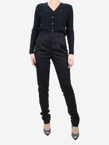 Saint Laurent Black tailored trousers - size UK 8