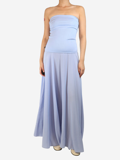 Blue strapless dress - size UK 10 Dresses Esse