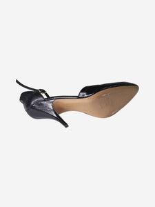Celine Black adjustable-strap leather heels - size EU 39