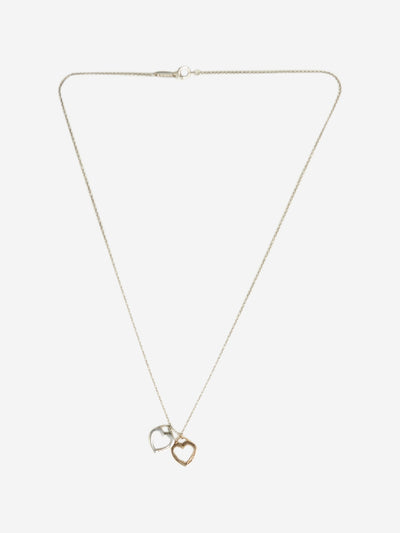 Sterling silver heart charm 18k gold and sterling silver necklace Necklaces Tiffany & Co. 