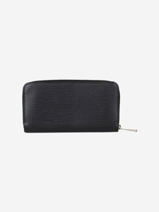 Louis Vuitton Black Epi leather zipped purse