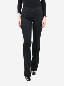 Salvatore Ferragamo Black tailored trousers - size UK 8