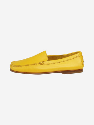 Yellow flat loafers - size EU 39.5 Flat Shoes Tod's 