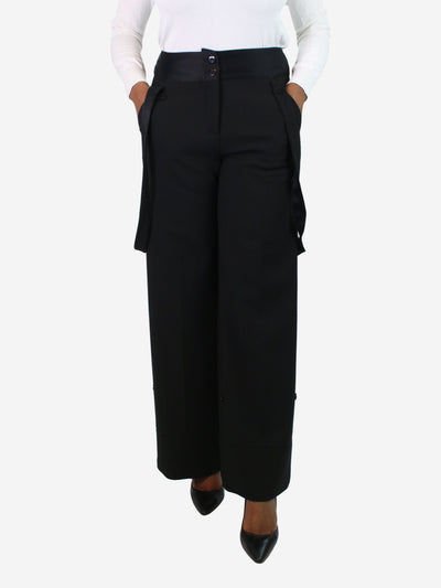 Black wide-leg overalls - size UK 12 Trousers ME+EM 