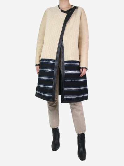 Beige sheepskin coat - size UK 10 Coats & Jackets Chloe 