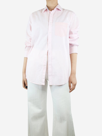 Pink striped cotton shirt - size S Tops ELV Denim 