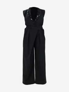 Brunello Cucinelli Black sleeveless jumpsuit - size M
