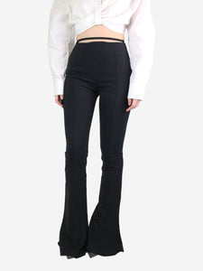 Jacquemus Black flared trousers - size UK 8