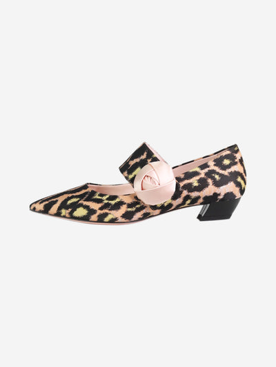 Multi leopard print low-heel pointed-toe shoes - size EU 37 Flat Shoes Roger Vivier 