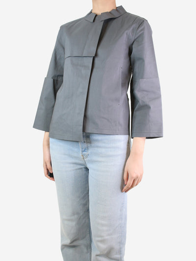 Grey belted mackintosh - size UK 10 Coats & Jackets Balenciaga 