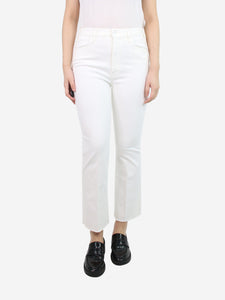 Mother White frayed jeans - size UK 12