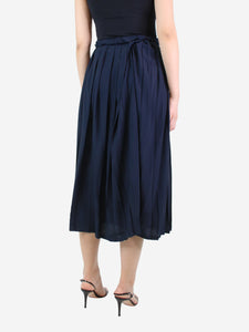 Golden Goose Deluxe Brand Blue silk-blend pleated midi skirt - size S